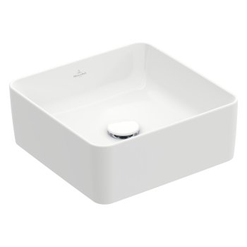 Раковина накладная Villeroy & Boch Collaro, квадратный, 38×38 см, белый